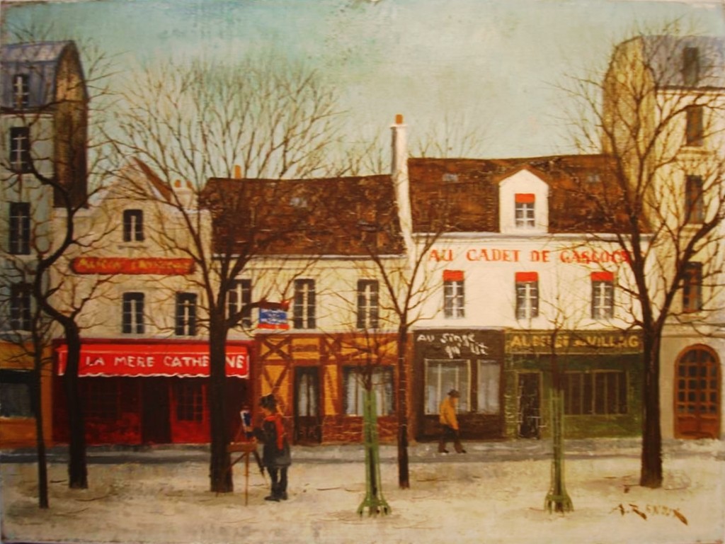 André Renoux - La Mère Catherine - Oil on Canvas