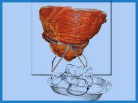 Image: The Spanek Roast & Ham Rack (Chrome)
