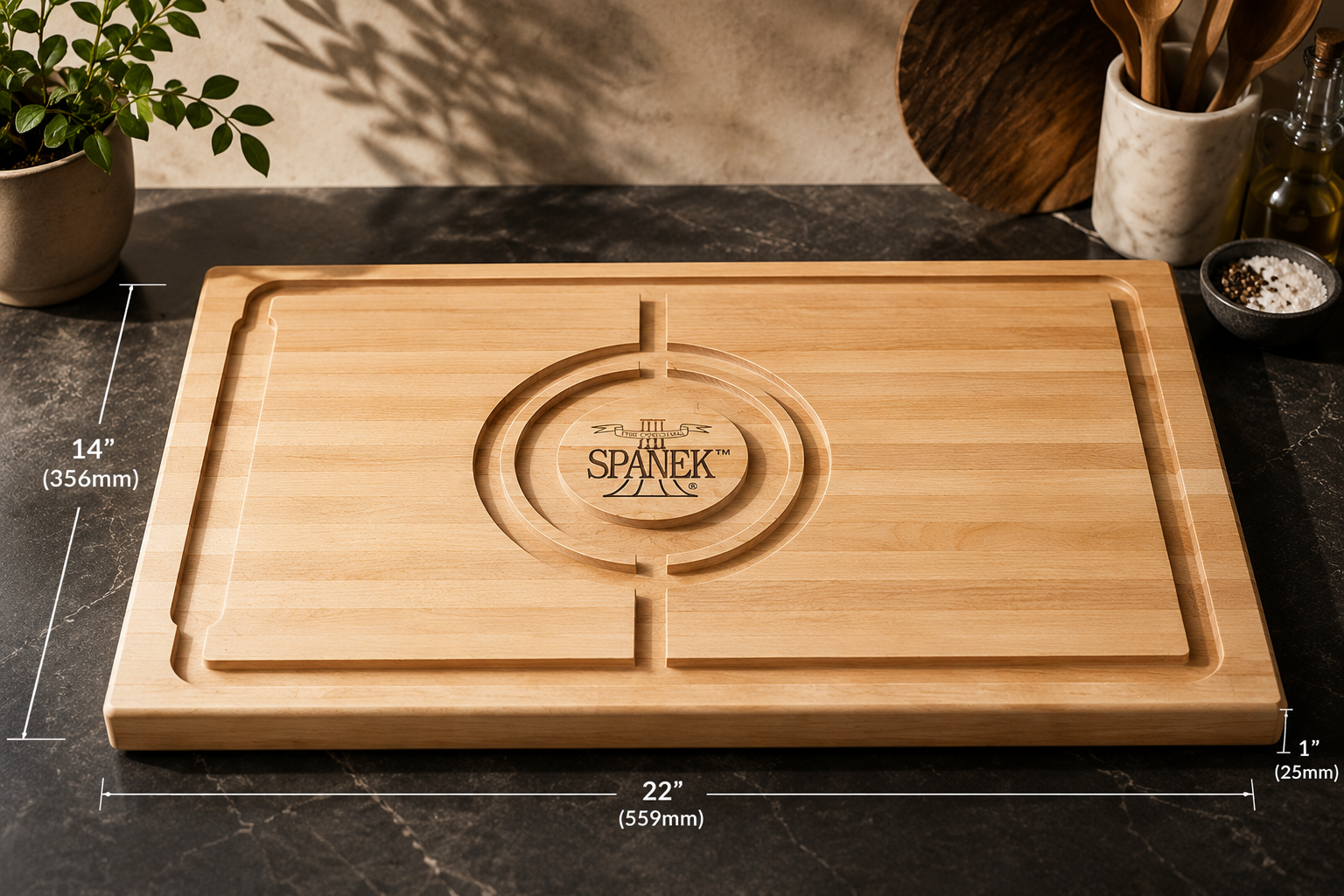 Holiday cutting board Spanek Holiday Carving Board - Back in Stock - Image 1
